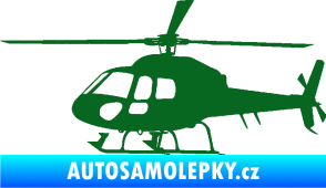 Samolepka Vrtulník 007 levá helikoptéra tmavě zelená