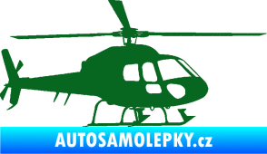 Samolepka Vrtulník 007 pravá helikoptéra tmavě zelená