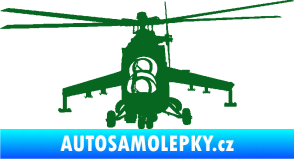 Samolepka Vrtulník 009 levá helikoptéra tmavě zelená