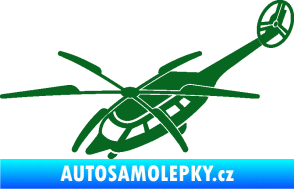 Samolepka Vrtulník 011 levá helikoptéra tmavě zelená