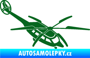 Samolepka Vrtulník 011 pravá helikoptéra tmavě zelená