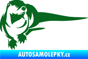 Samolepka Vydra 001 pravá tmavě zelená