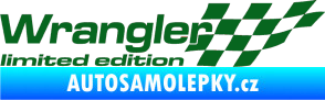 Samolepka Wrangler limited edition pravá tmavě zelená