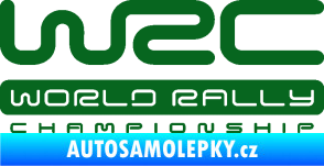 Samolepka WRC -  World Rally Championship tmavě zelená