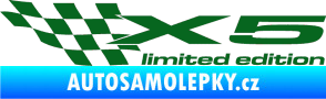 Samolepka X5 limited edition levá tmavě zelená