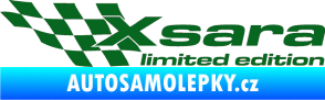 Samolepka Xsara limited edition levá tmavě zelená