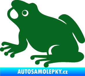 Samolepka Žába 007 levá tmavě zelená
