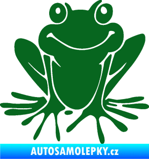 Samolepka Žába 008 pravá tmavě zelená