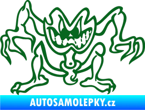 Samolepka Žabák levá tmavě zelená