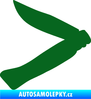 Samolepka Zavírací nůž 001 levá tmavě zelená