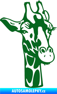 Samolepka Žirafa 001 pravá tmavě zelená