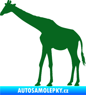 Samolepka Žirafa 002 levá tmavě zelená