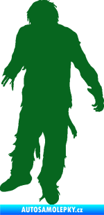 Samolepka Zombie 001 levá tmavě zelená