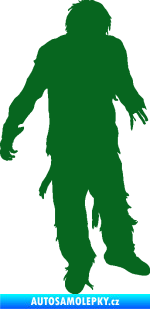 Samolepka Zombie 001 pravá tmavě zelená