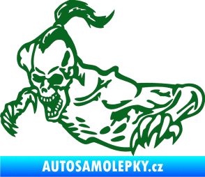 Samolepka Zombík levá tmavě zelená