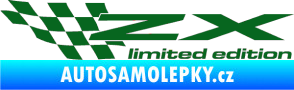 Samolepka ZX limited edition levá tmavě zelená