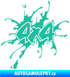 Samolepka 4x4 varianta 020 tyrkysová