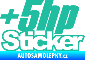 Samolepka + 5hp sticker 001 tyrkysová