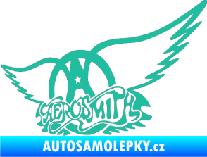 Samolepka Aerosmith 002 tyrkysová
