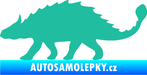 Samolepka Ankylosaurus 001 levá tyrkysová