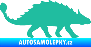 Samolepka Ankylosaurus 001 pravá tyrkysová
