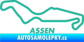 Samolepka Okruh Assen tyrkysová