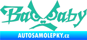 Samolepka Bad Baby tyrkysová