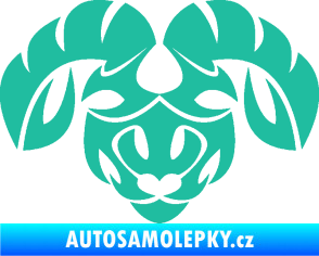 Samolepka Beran zvěrokruh 003  tyrkysová