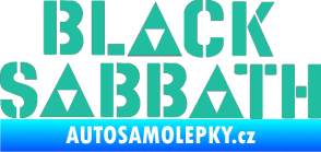 Samolepka Black Sabbath 001 tyrkysová