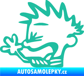 Samolepka Boy tůdle nůdle levá tyrkysová