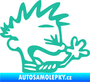 Samolepka Boy tůdle nůdle pravá tyrkysová