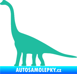 Samolepka Brachiosaurus 001 levá tyrkysová