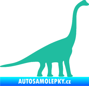 Samolepka Brachiosaurus 001 pravá tyrkysová