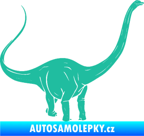 Samolepka Brachiosaurus 002 pravá tyrkysová