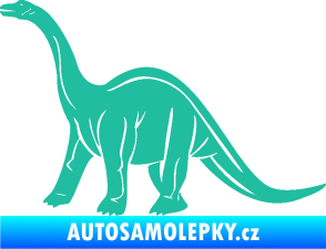Samolepka Brachiosaurus 003 levá tyrkysová