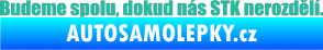 Samolepka Budeme spolu, dokud nás STK nerozdělí tyrkysová