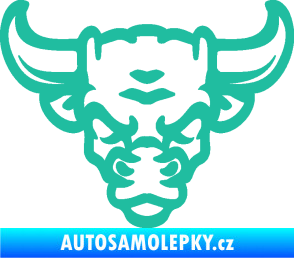 Samolepka Býk 012 tyrkysová