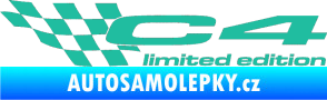 Samolepka C4 limited edition levá tyrkysová