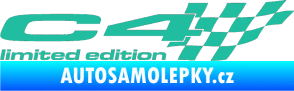 Samolepka C4 limited edition pravá tyrkysová