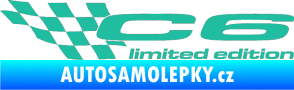 Samolepka C6 limited edition levá tyrkysová