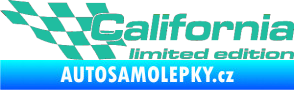 Samolepka California limited edition levá tyrkysová