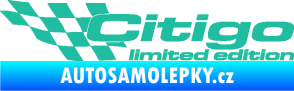 Samolepka Citigo limited edition levá tyrkysová