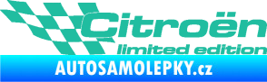Samolepka Citroen limited edition levá tyrkysová