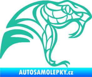 Samolepka Cobra 003 pravá tyrkysová