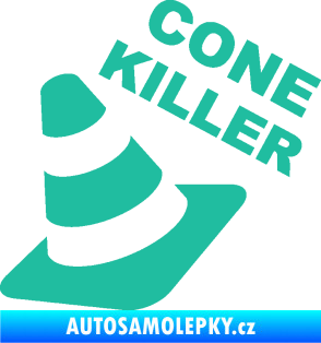 Samolepka Cone killer  tyrkysová