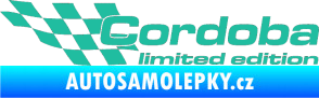 Samolepka Cordoba limited edition levá tyrkysová