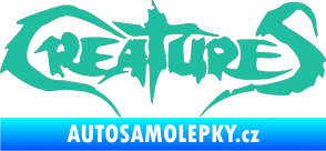 Samolepka Creatures tyrkysová
