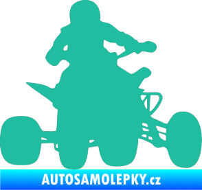 Samolepka Čtyřkolka 002 pravá tyrkysová