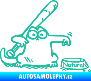 Samolepka Dolej natural pravá tyrkysová