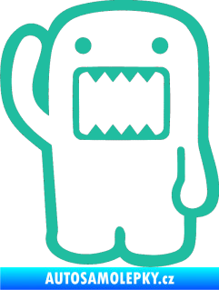 Samolepka Domo 001 levá hello tyrkysová